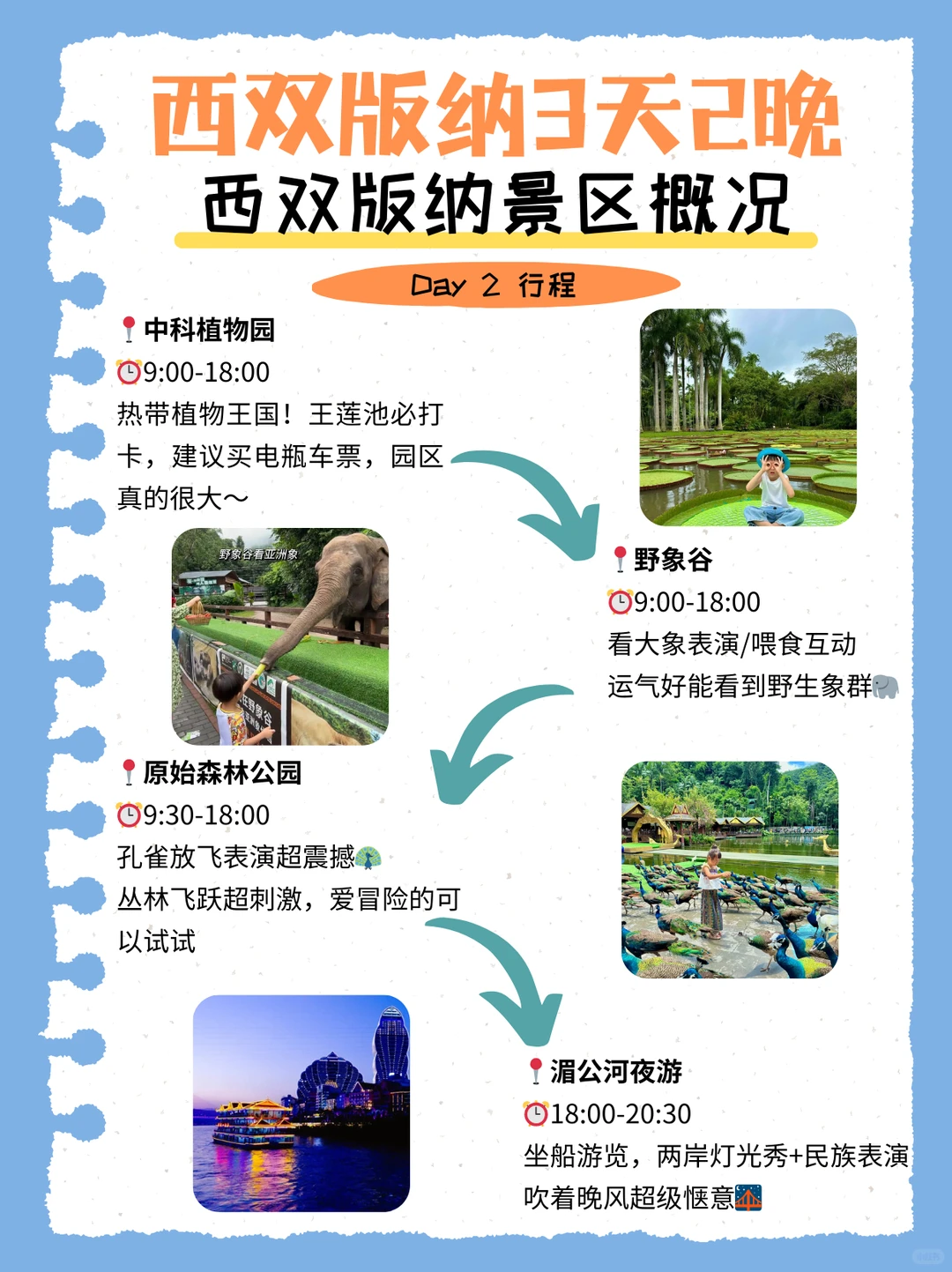 西双版纳3天2晚保姆级攻略！直接照着玩💰