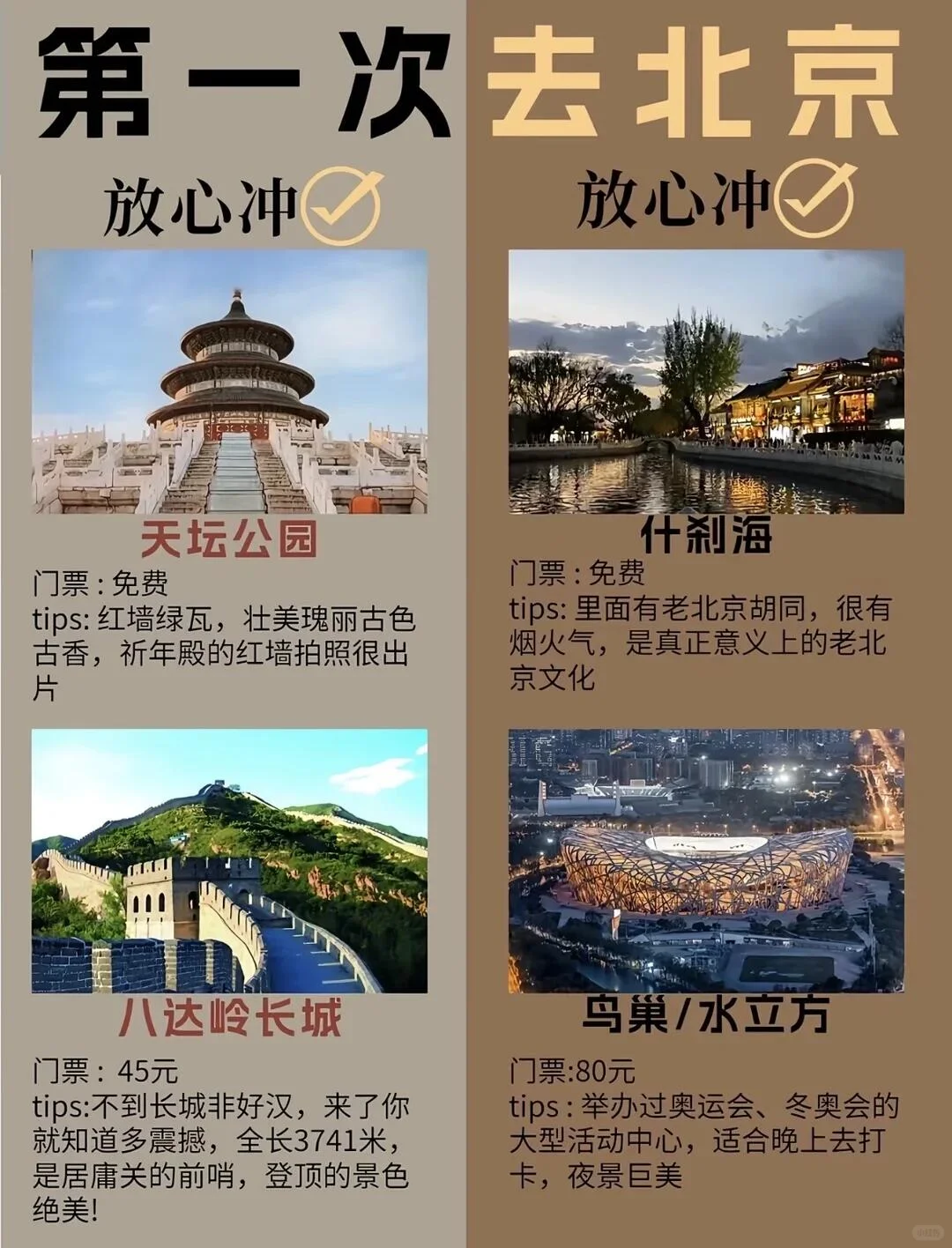 北京旅游超全攻略 第一次北京收藏起来