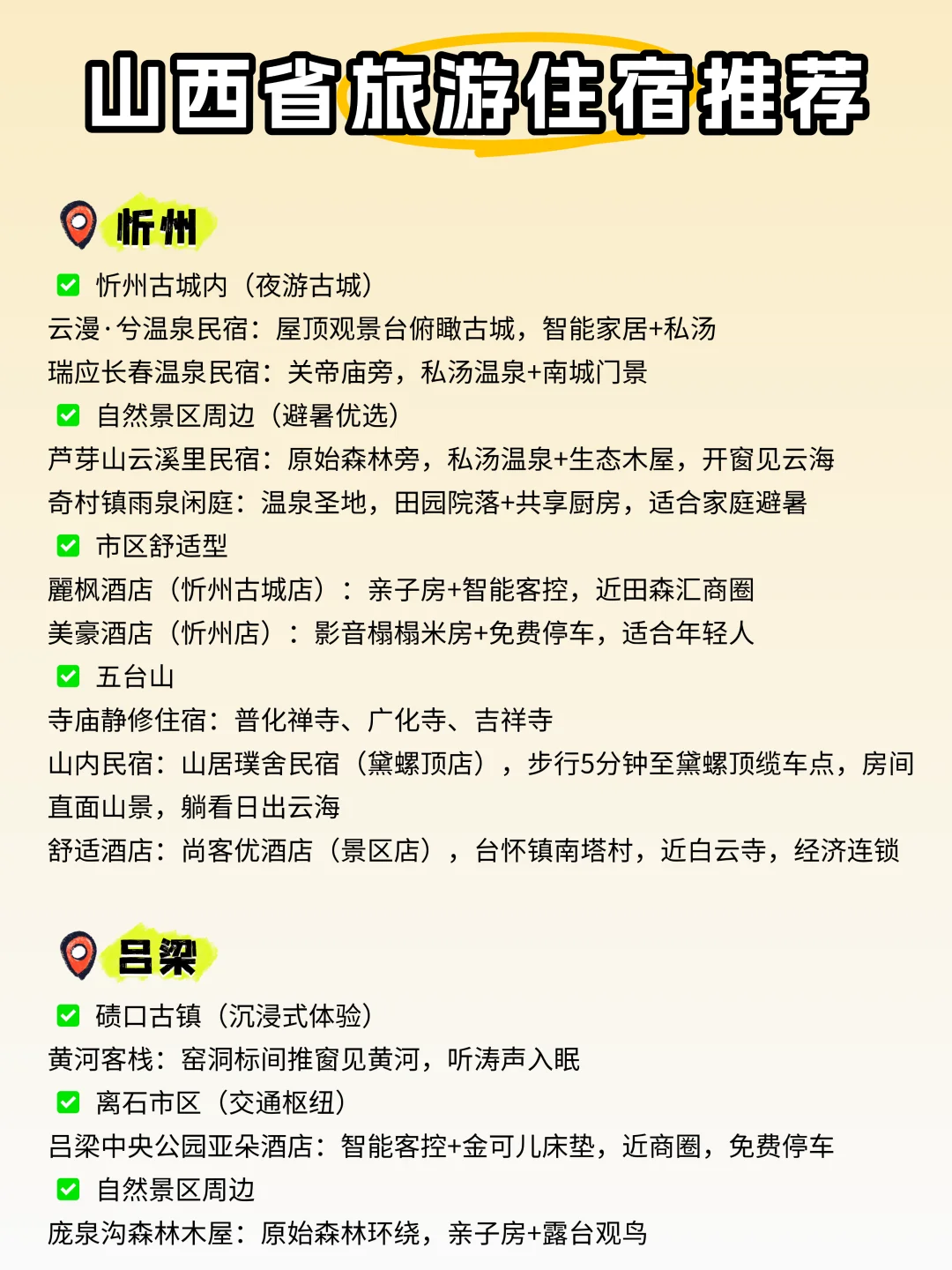 🌟暑假出游｜1张图带你看懂山西景点怎么玩✅