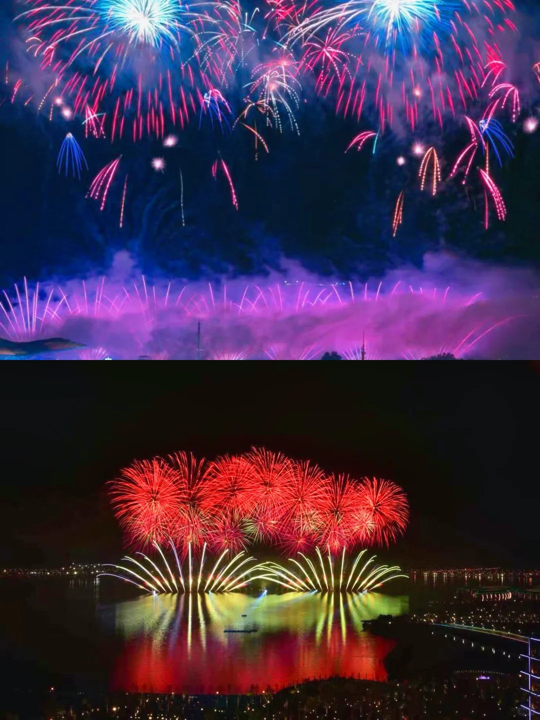 没去浏阳，在嘉鱼看百万烟花秀🎇