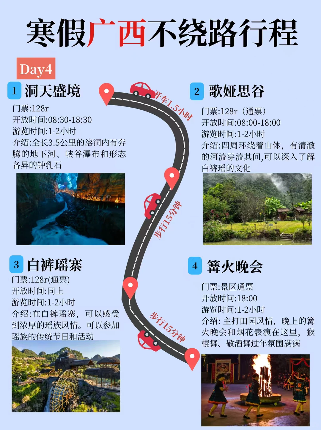 广西旅游懒人攻略，不爱做攻略的宝子快来看