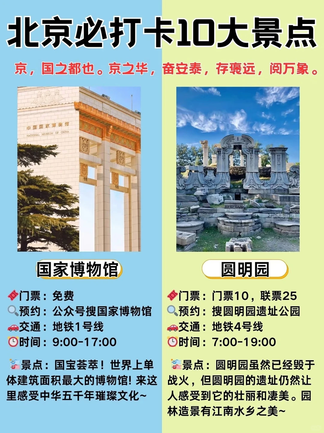 北京必打卡10大景点 一篇玩透✨