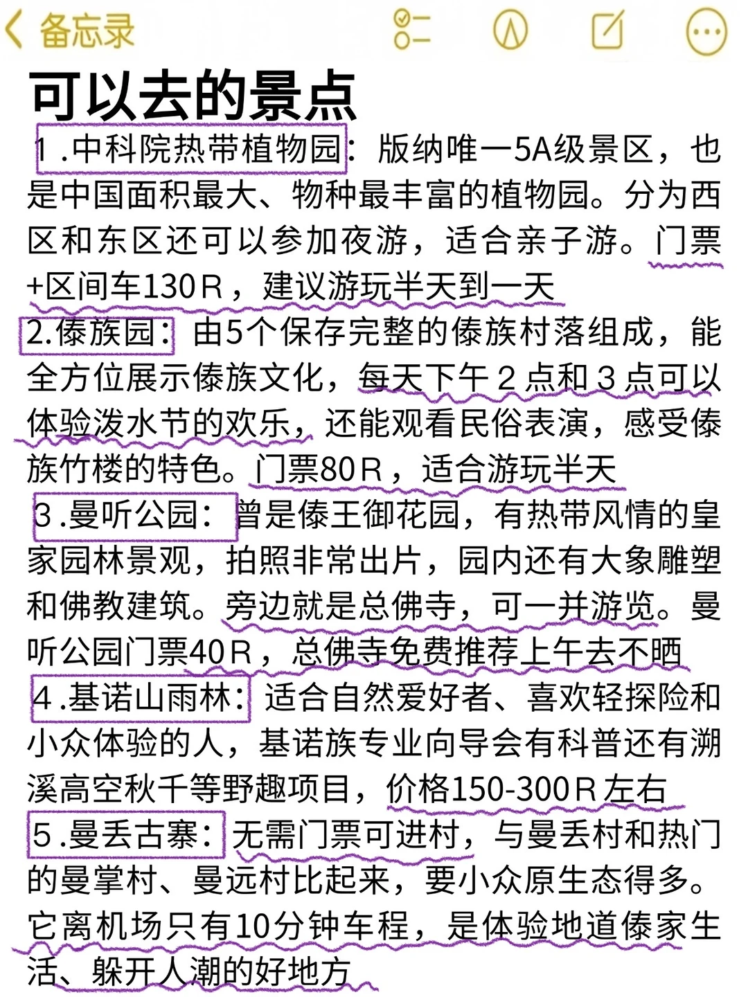 来了西双版纳才知道之前看的攻略有多吓人