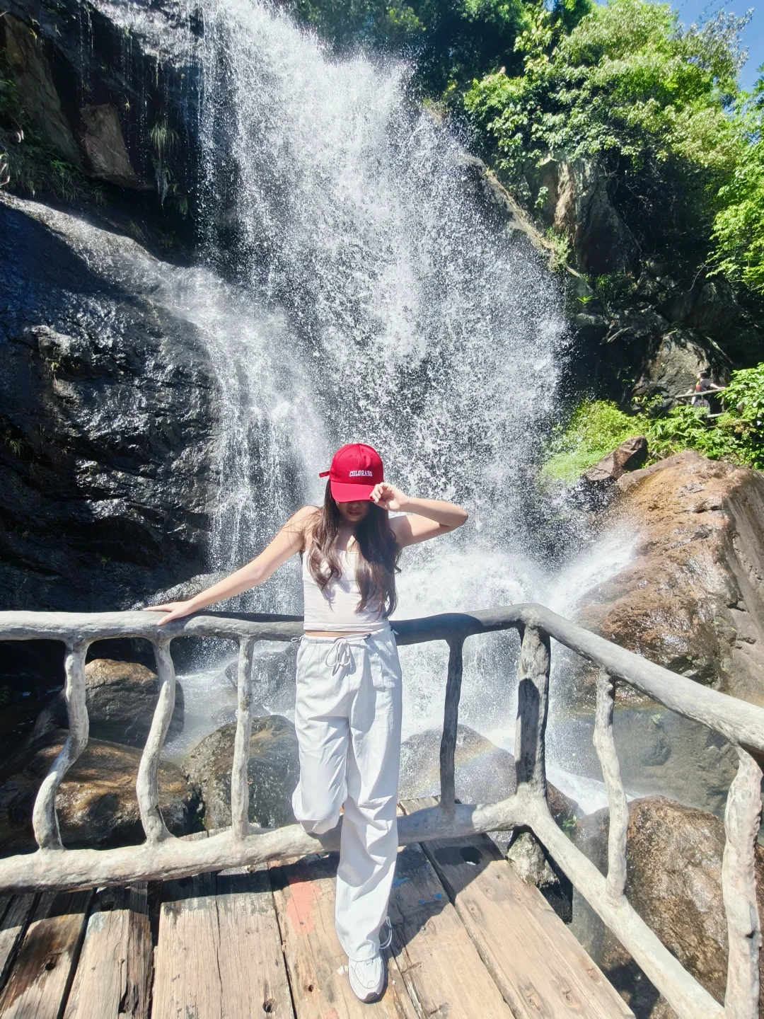 广州白水寨🌊在山上大口吸氧！！