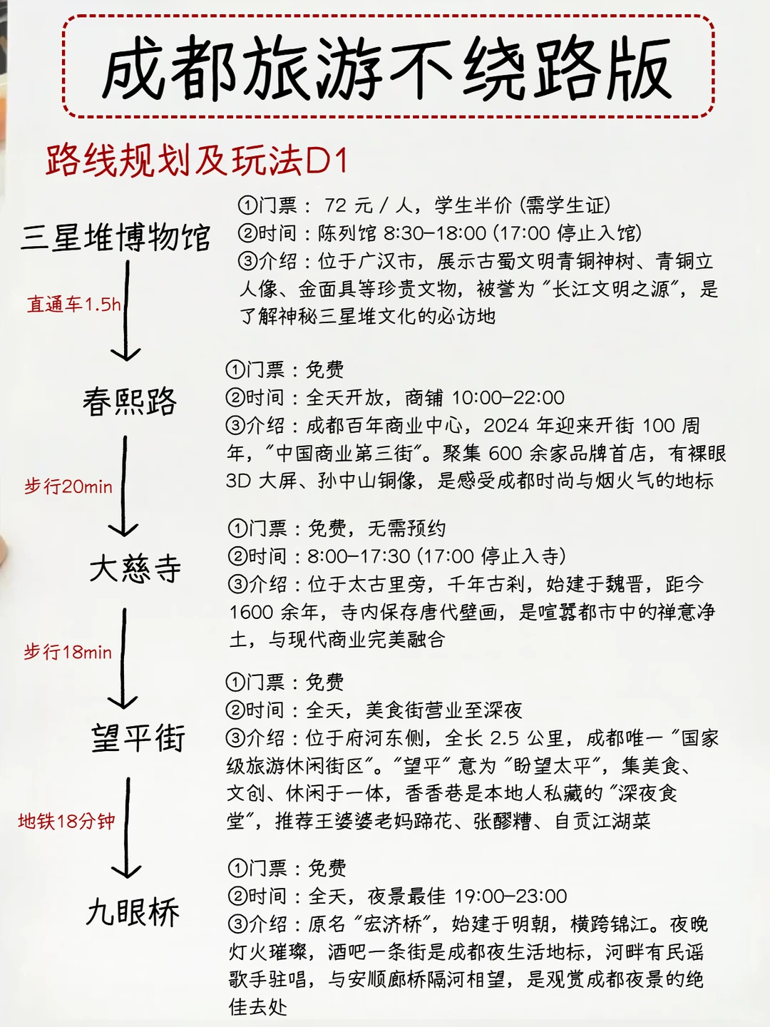 有被自己手写的成都攻略满意到睡不着😎