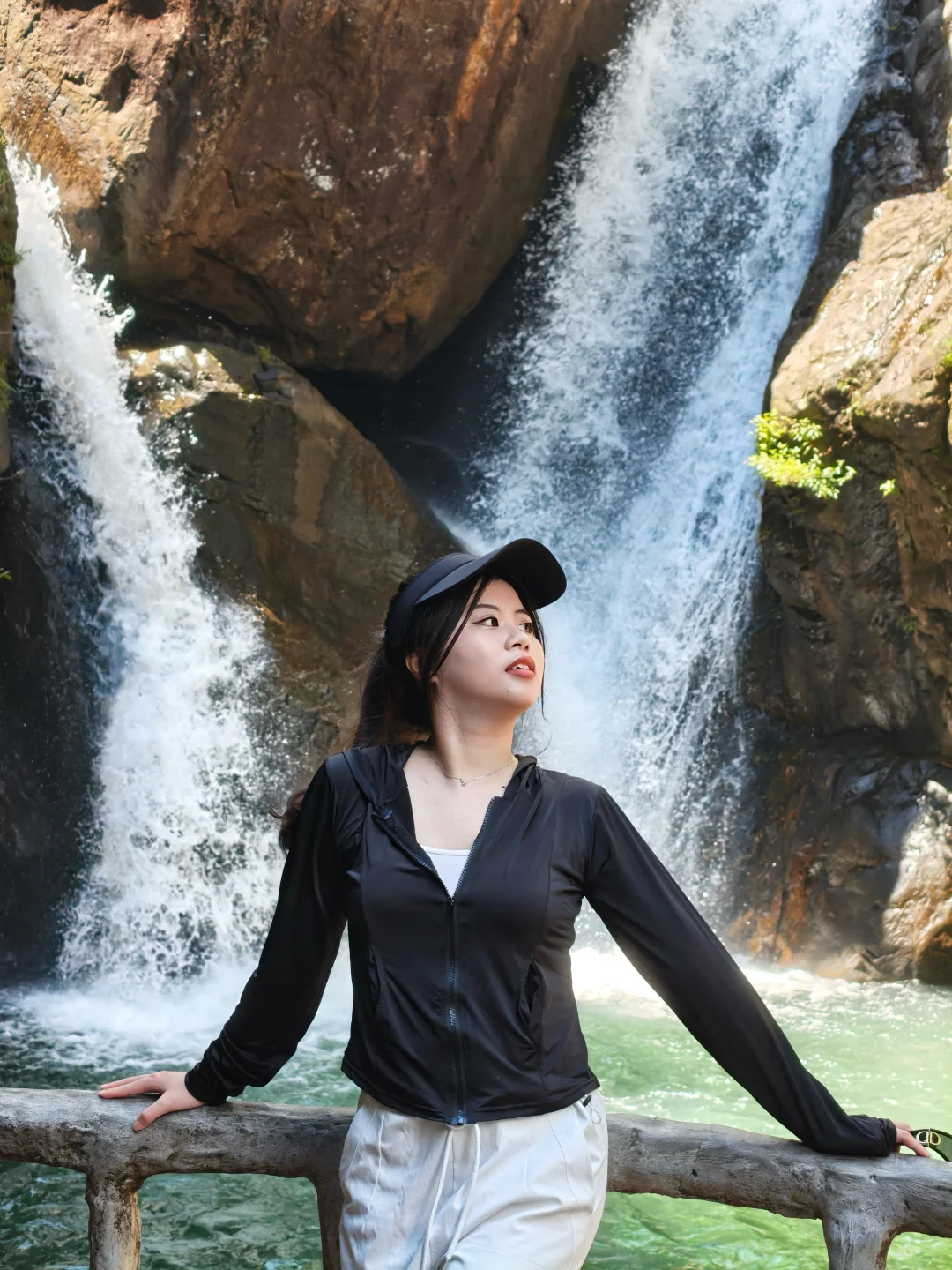 广州白水寨🌊在山上大口吸氧！！