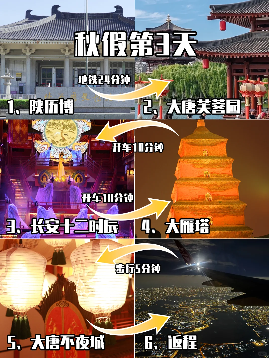 秋假❓西安3天2晚天花板级攻略❗抄作业