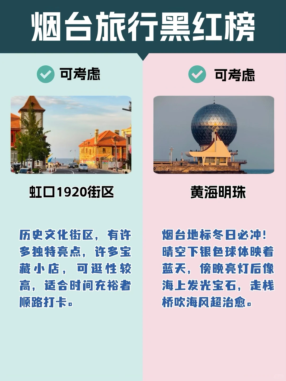 冬季烟台超全攻略｜景点红黑榜！！