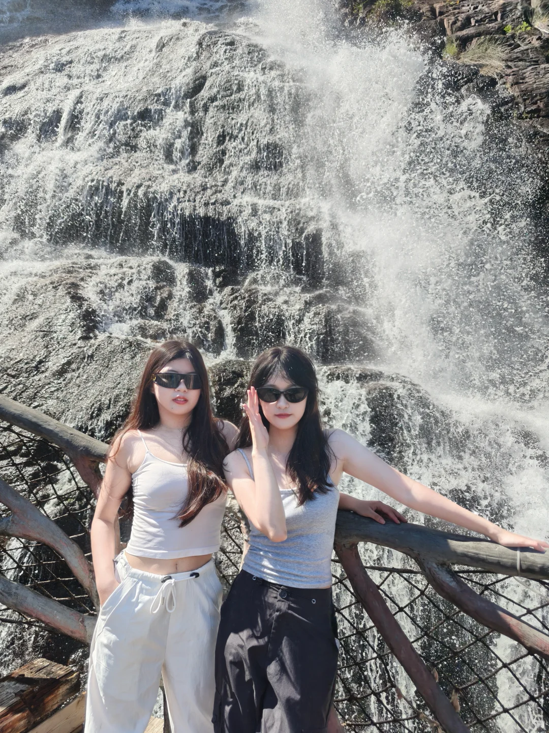 广州白水寨🌊在山上大口吸氧！！