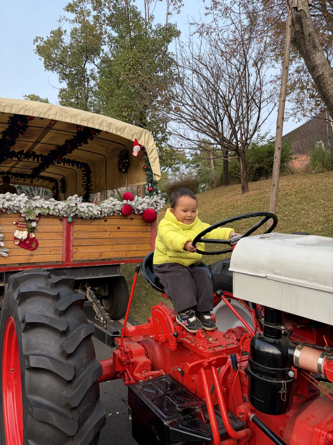 妈妈 快上车，我载你呀！