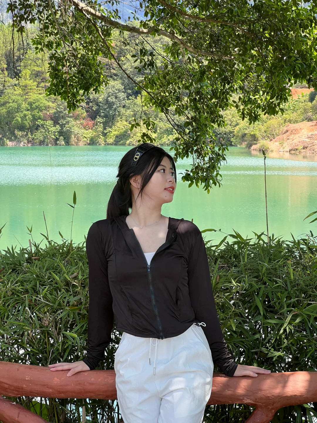 广州白水寨🌊在山上大口吸氧！！