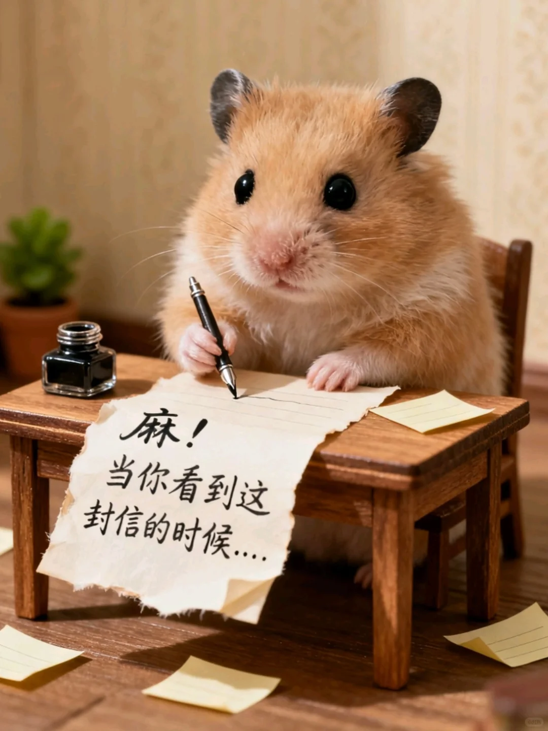 麻！当你看到这封信的时候...