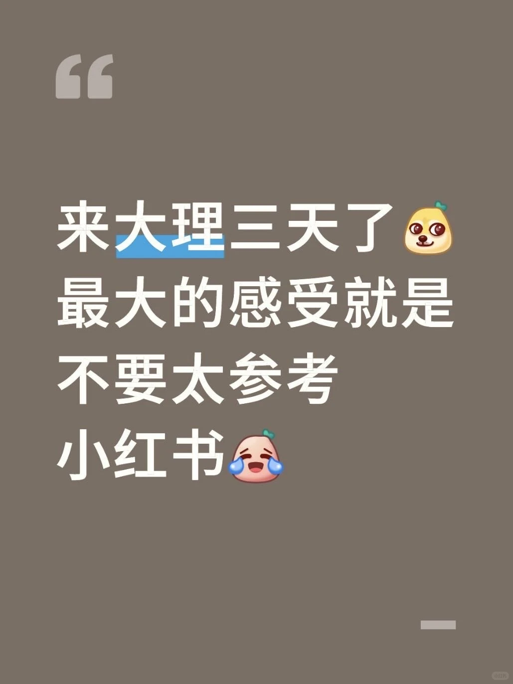 来了大理才知道之前看的攻略有多吓人