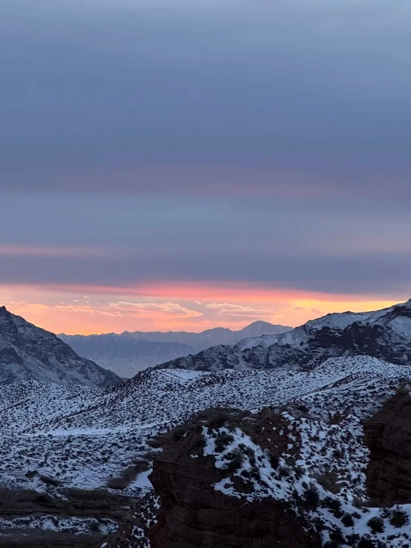 雪后平山湖✔西北版 “冰雪丹霞” 美哭❄️