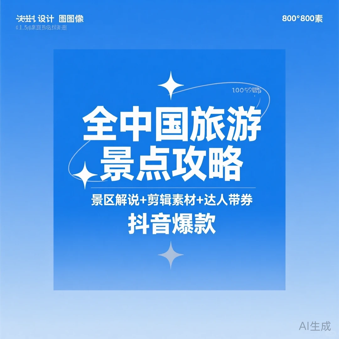 中国旅游攻略｜景点解说剪辑素材