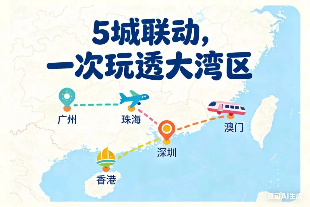 本月暴走粤港澳!5城精华景点+避坑指南,一次玩透烟火与摩登