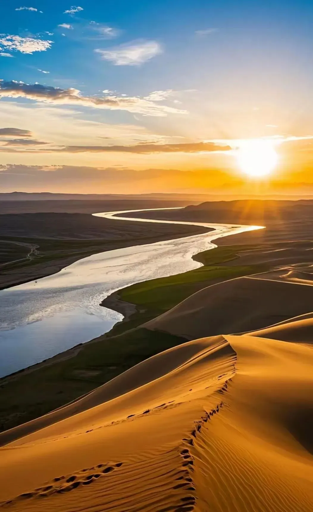 5A景区沙坡头官宣免票,感受“大漠孤烟直”的诗意冬天