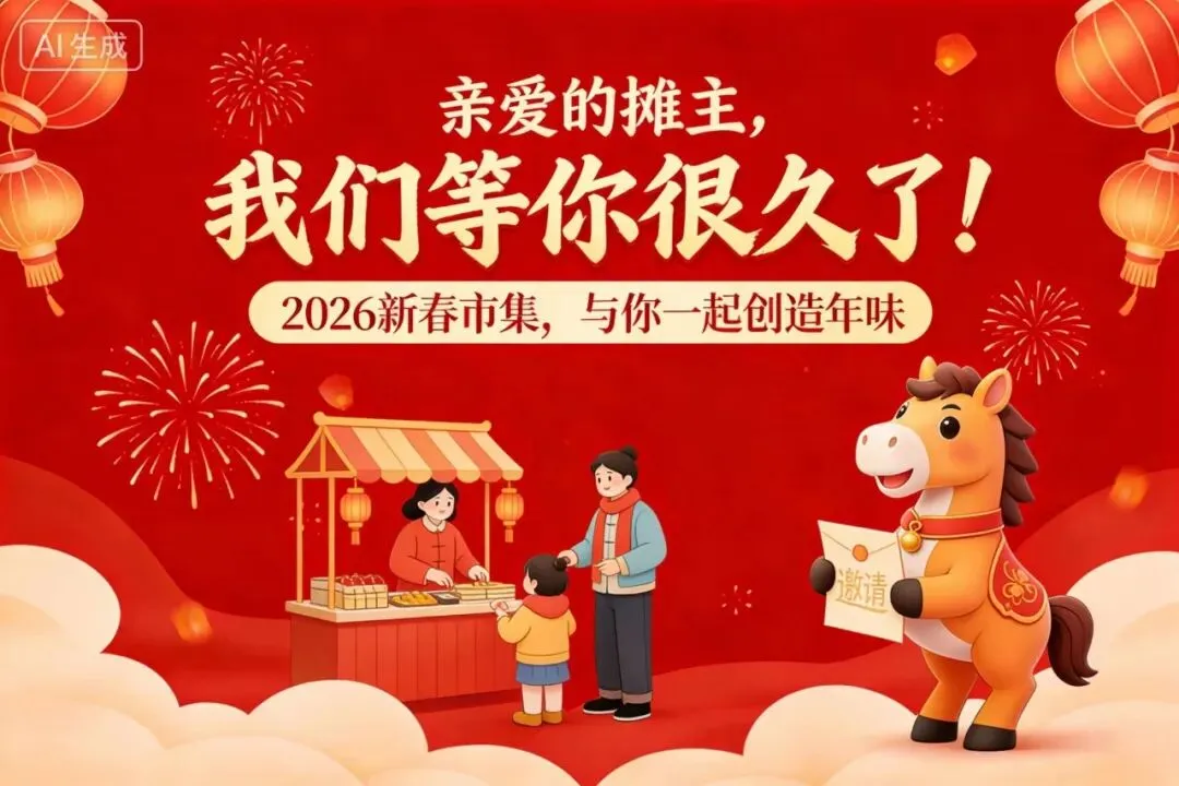 摊主速抢!尧庙景区核心位置,春节黄金档市集摊位,手慢无!