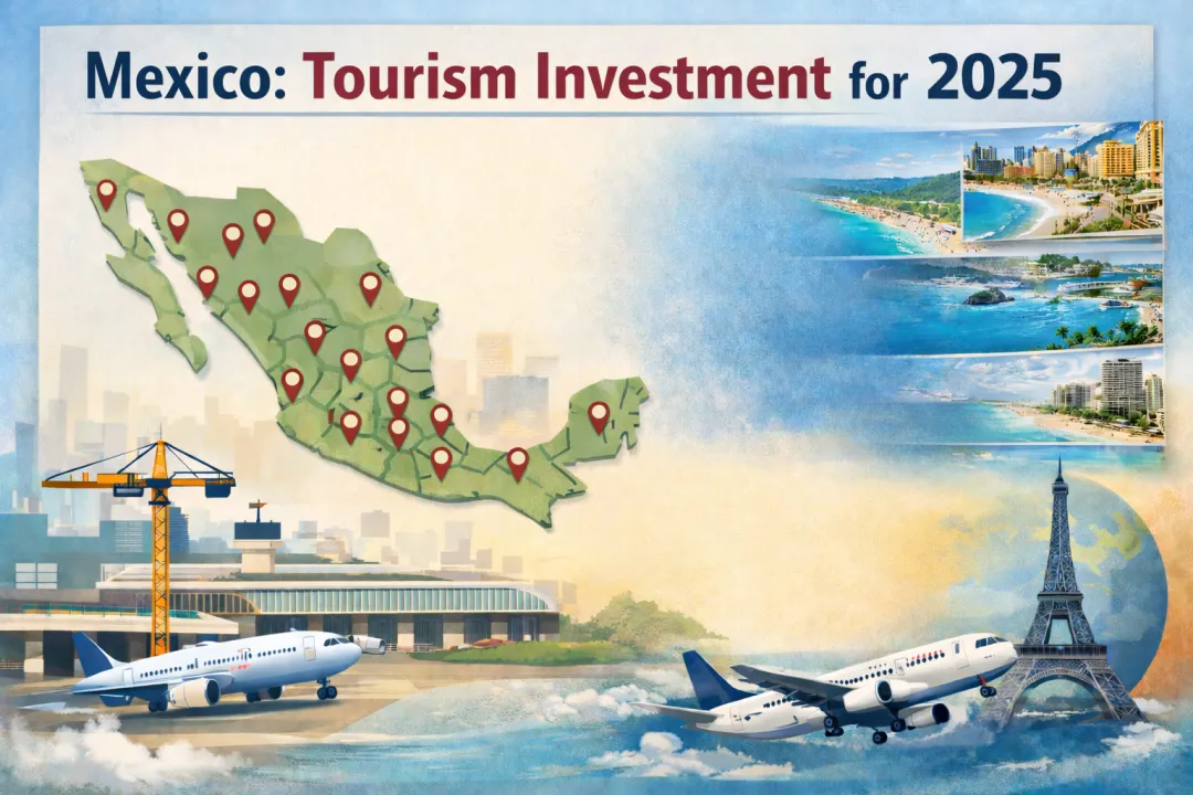 墨西哥2025年旅游投资管线规模达367亿美元Mexico's 2025 tourism investment pipeline reaches USD 36.7B