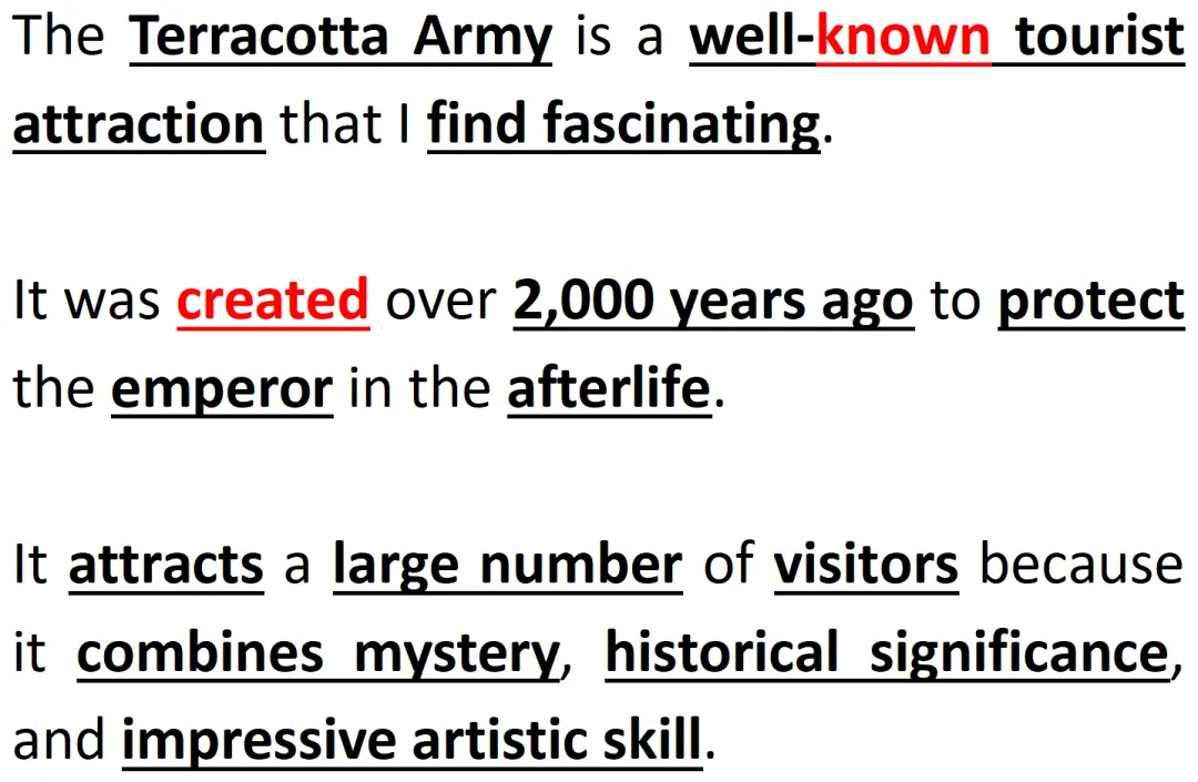 每日积累“背三句”-景点-兵马俑