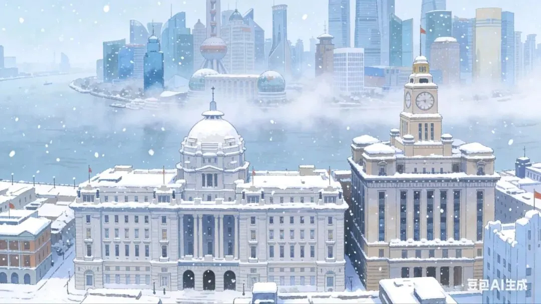上海十大标志性景点雪景图鉴