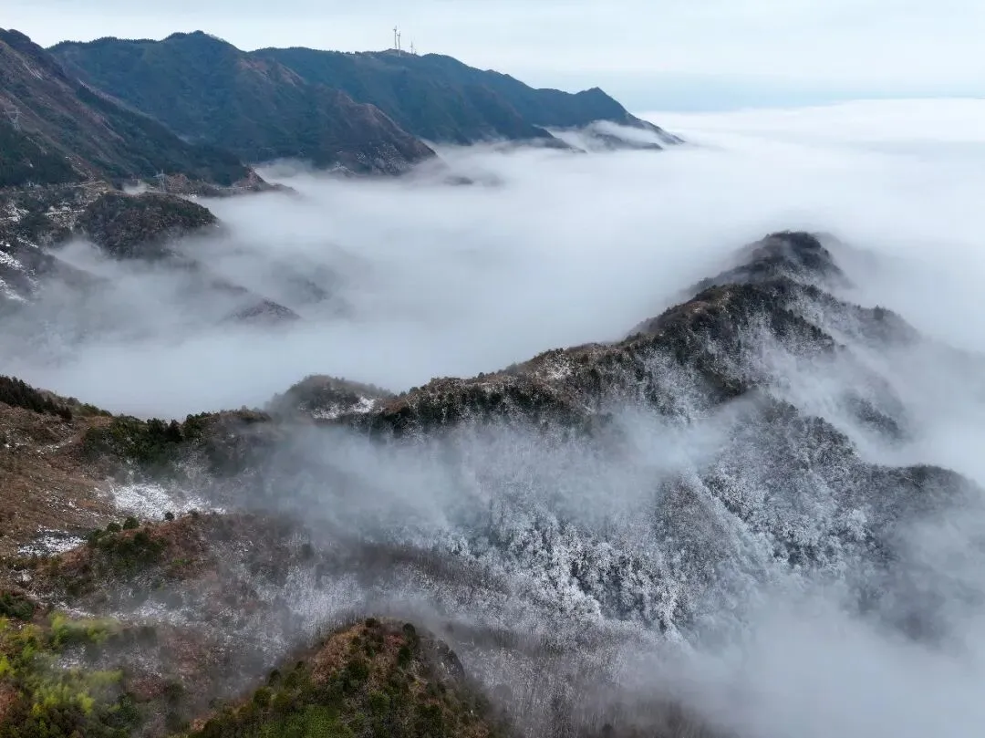 赏•美景 | 全州:天湖景区现雪后云海景观