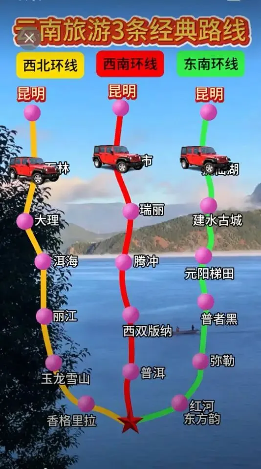 云南旅游三条线路