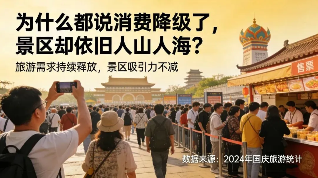 为什么都说消费降级了,景区却依旧人山人海?