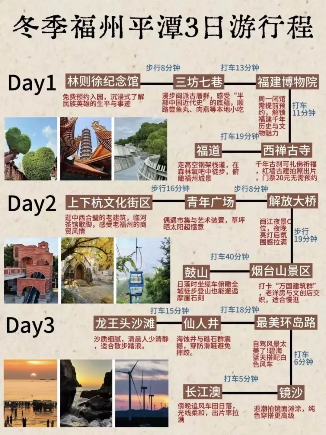 简单清晰福州旅游攻略
