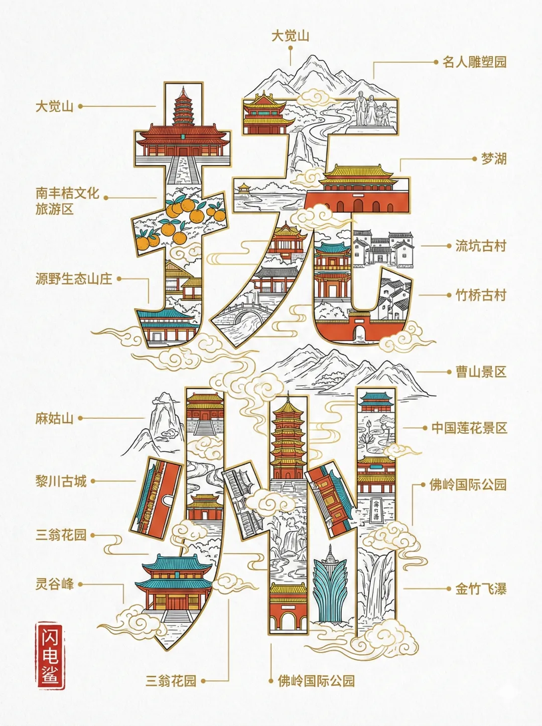 江西抚州|这张 “景点地图”,承包你一整年的旅行计划