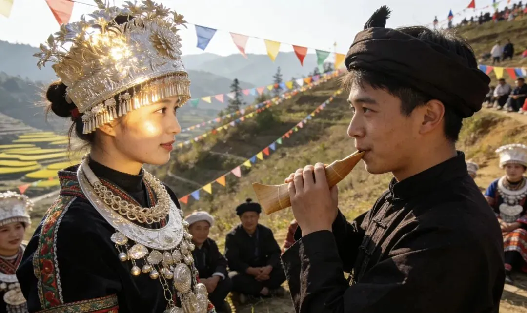 别挤景区了,去隆林看苗族“喊坡”