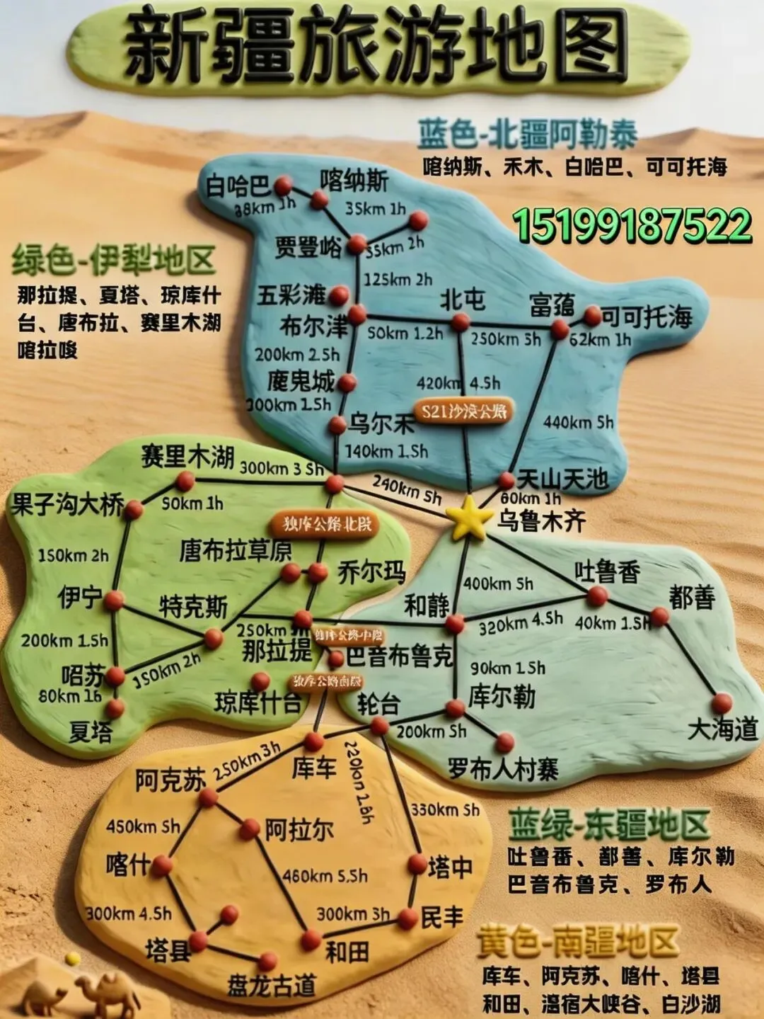 新疆旅游、新疆租车、新疆自驾线路、新疆自驾地图、新疆旅游景点、新疆必去的3条自驾线路