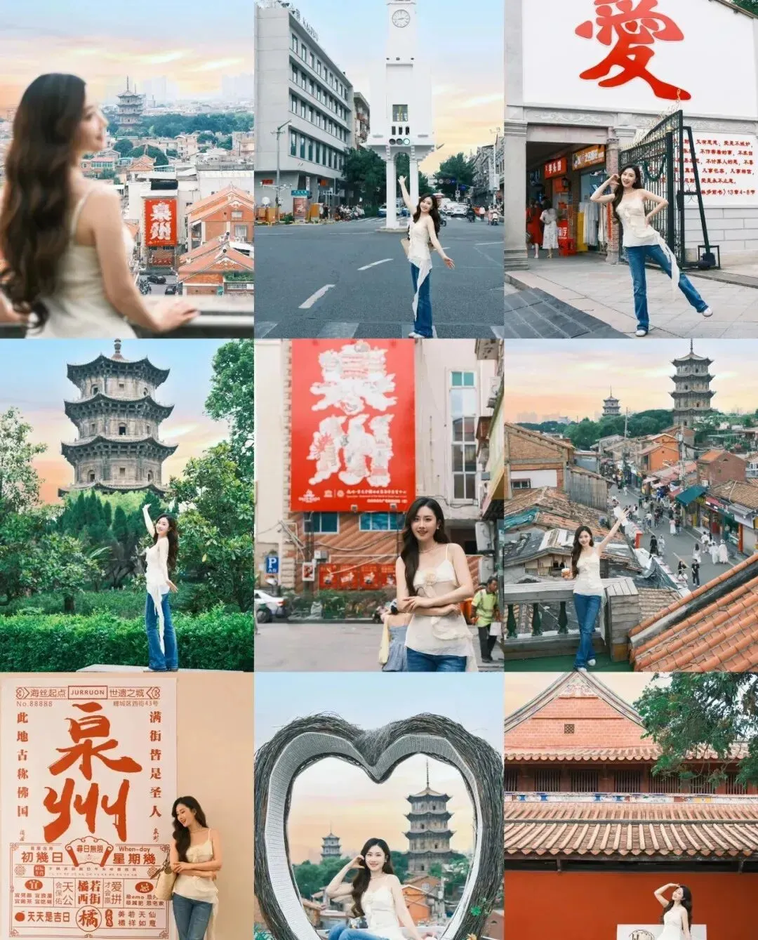 旅游景点打卡,别乱拍,这份拍照姿势动作,好学好看好出片