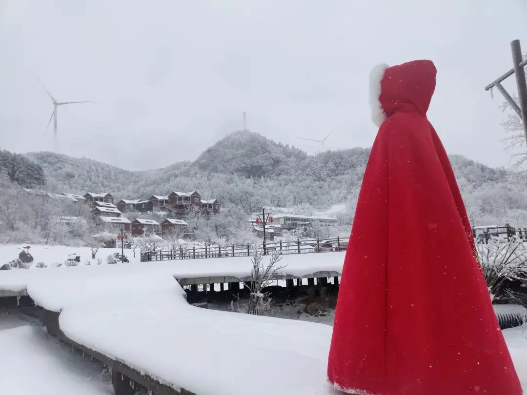 三八遇春雪 --横冲景区最后一场雪,赠予最美的你