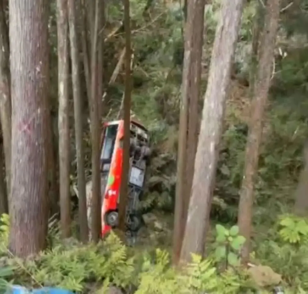 1死7伤!一景区接驳车坠深谷