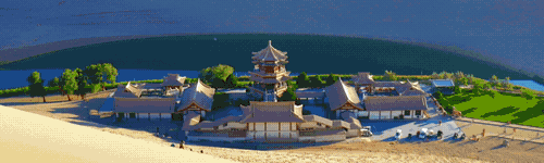 鸣沙山月牙泉景区沙尘蓝色预警信号的温馨提示