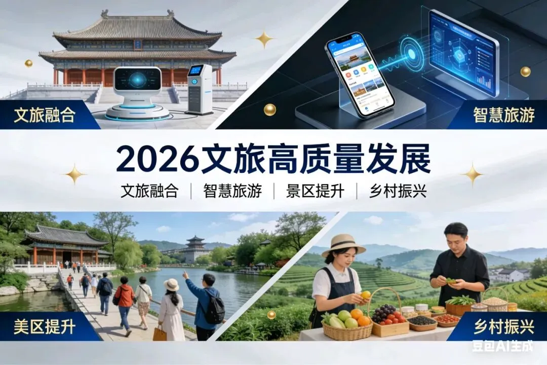 政策红利全开!2026文旅高质量发展,景区如何抓住融合、活化、体验三大机遇?