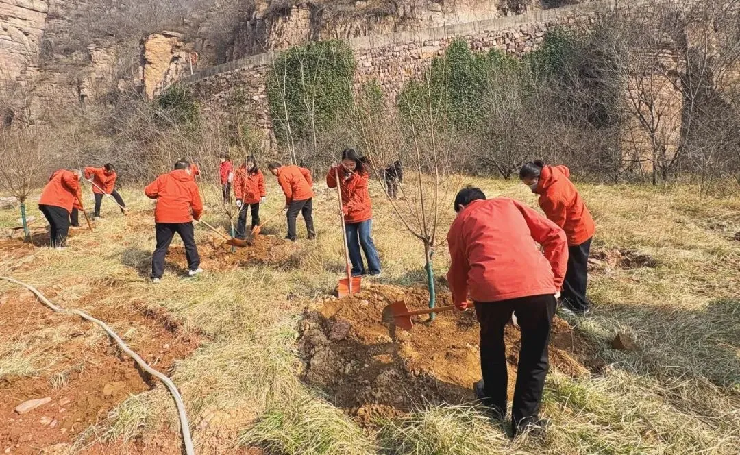 守护自然生态底色,赋能景区高质量发展|龙潭大峡谷景区开展2026年植树节义务植树活动