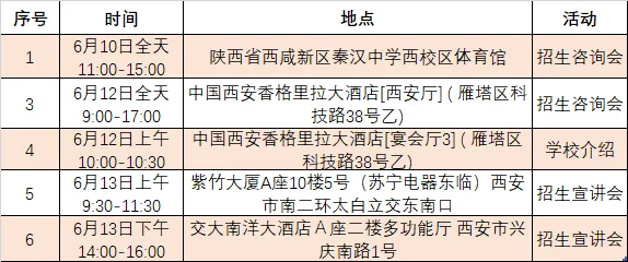 行程安排 | 北京理工大学陕西招生组咨询方式一览