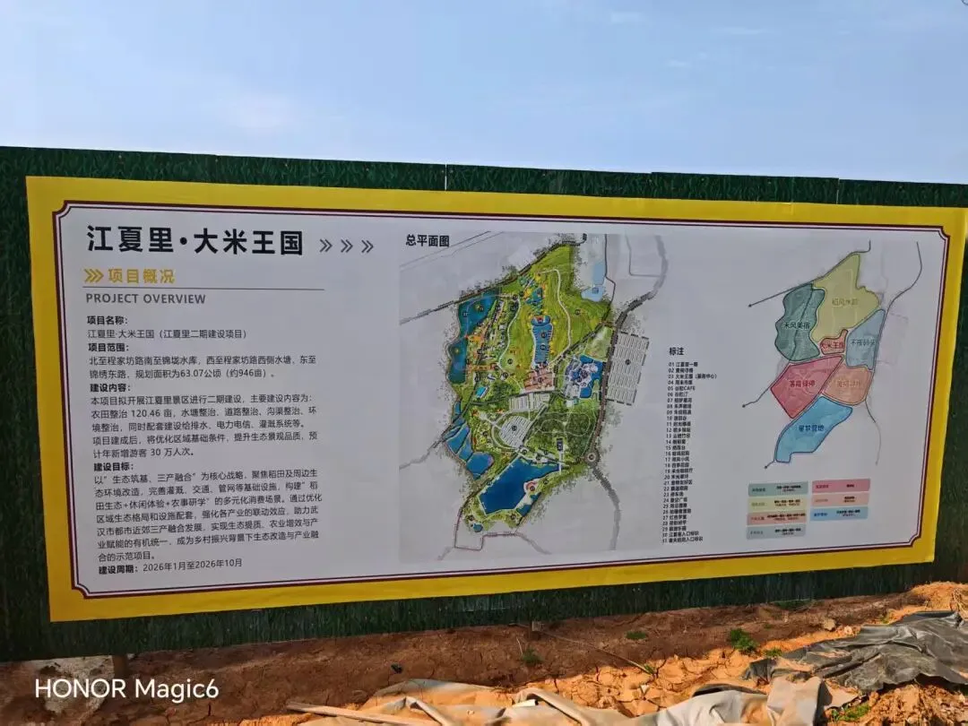 好消息!五里界再添新景点,江夏里二期大米王国开建