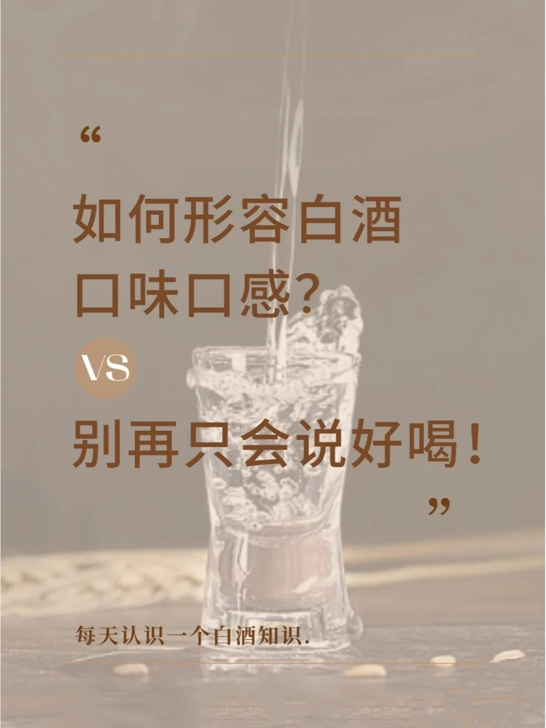 当你一开口别人就知道你很懂酒?