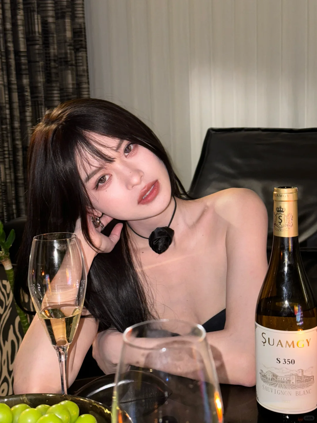 下班喝葡萄酒 盖盖班味??ℎ????