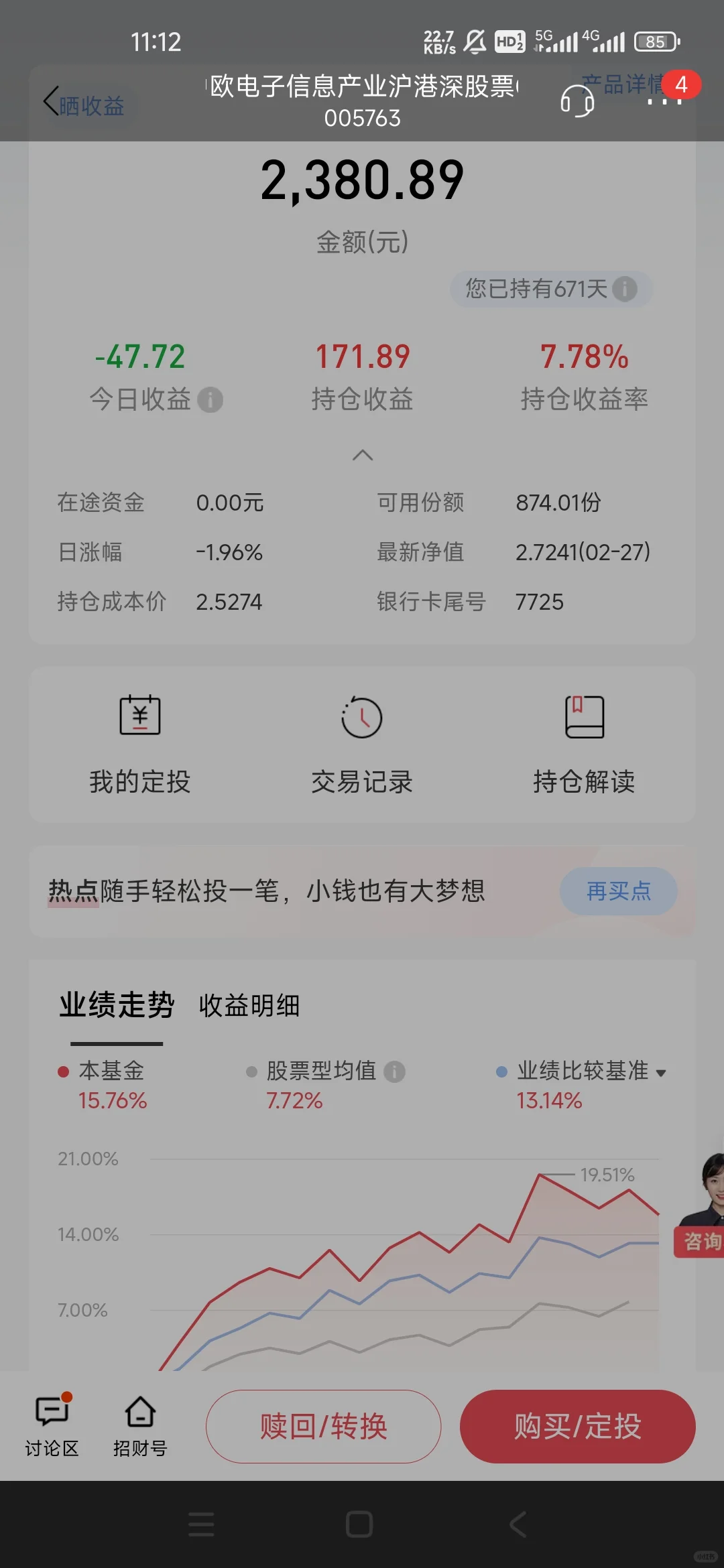 昨晚白酒加对了，今天狂赚130+