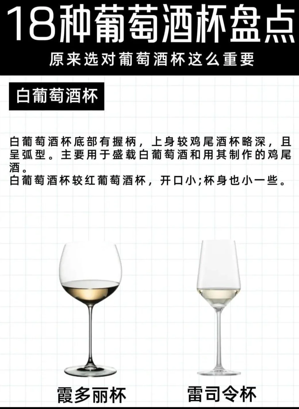 酒杯干货知识|18种酒杯匹配18种常见葡萄酒