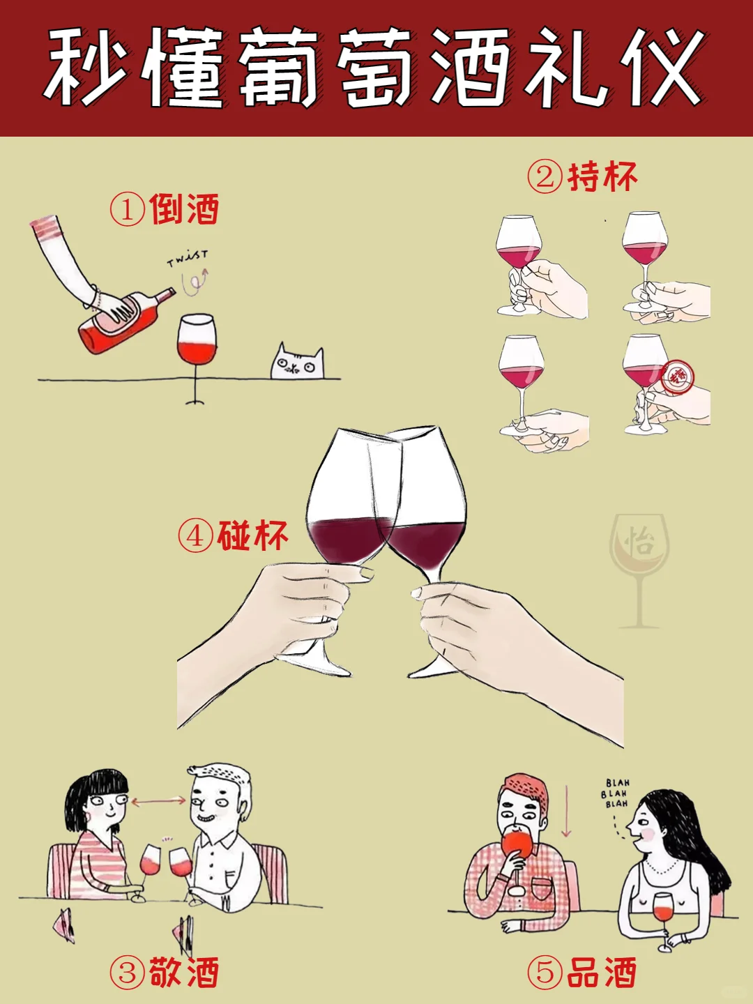 ?葡萄酒礼仪|一篇秒懂专业红酒怎么喝❓
