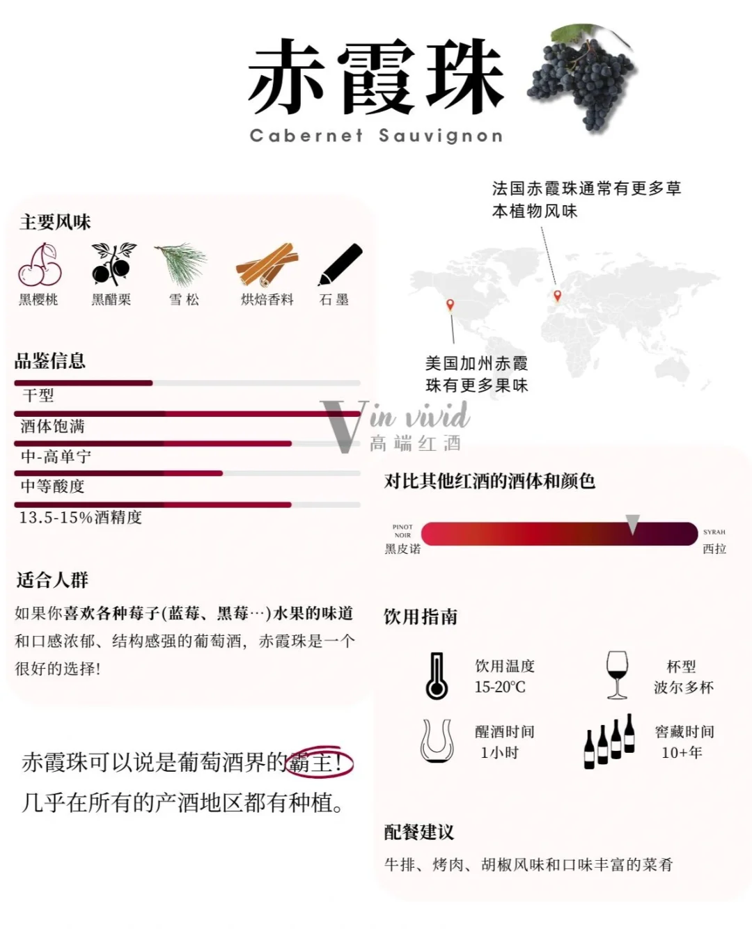 葡萄酒入门知识｜六大品种带你秒懂葡萄酒！