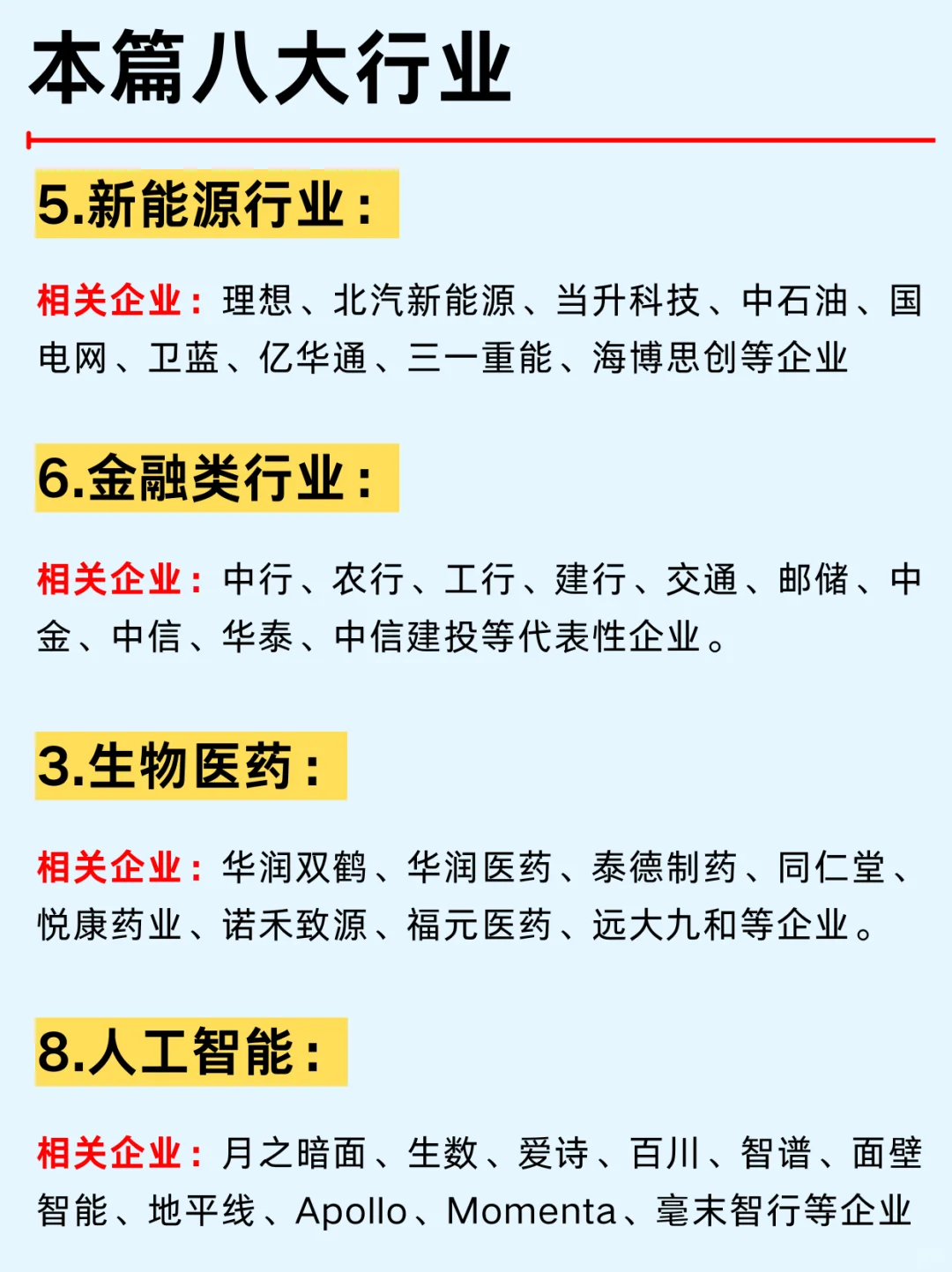 一篇吃透：京城八大行业热门企业