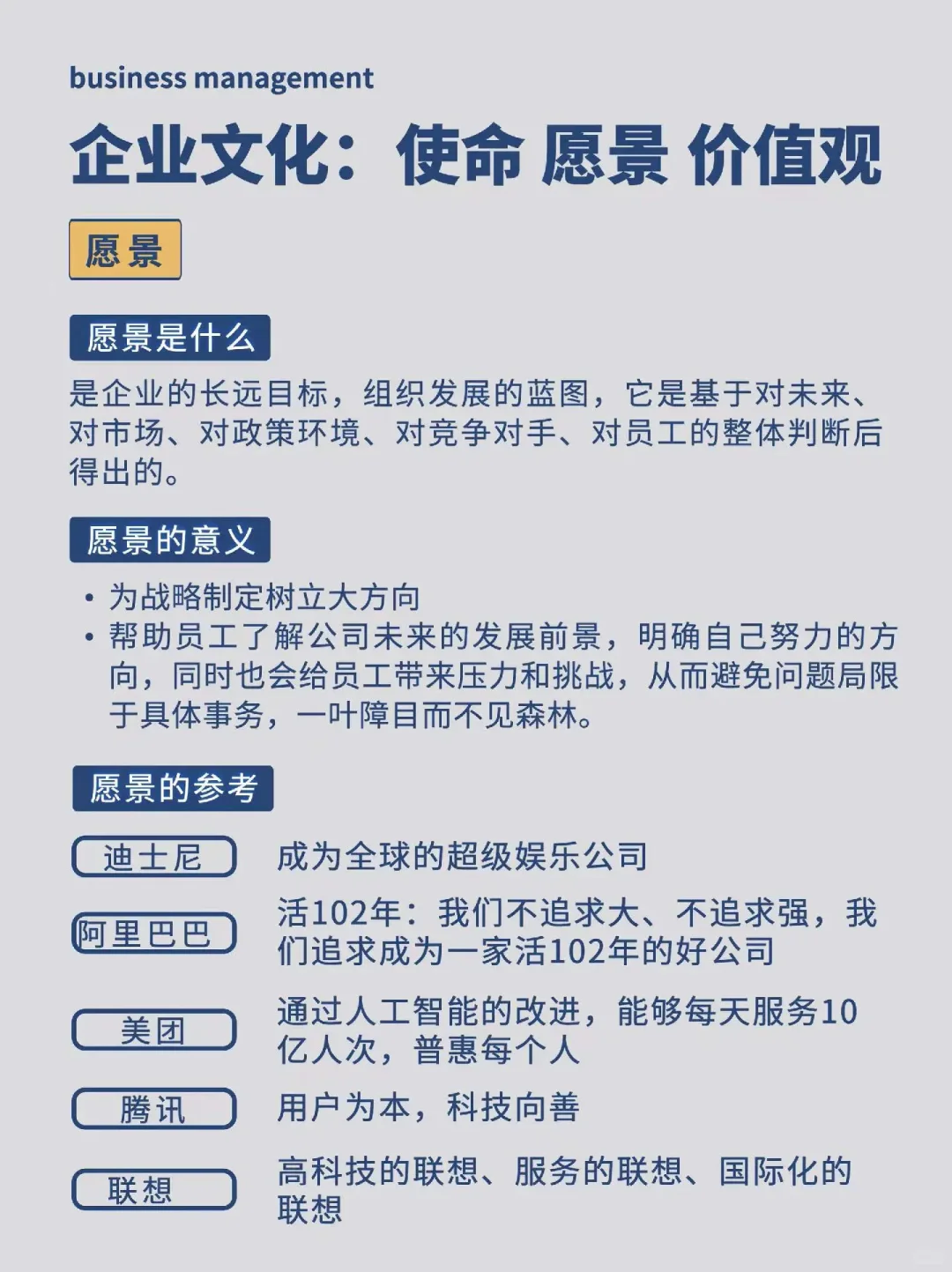 4张图讲清楚使命愿景价值观