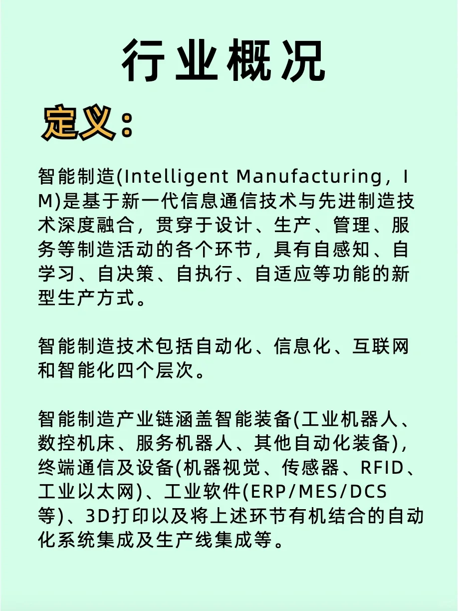 智能制造?代表性企业|及产业链介绍