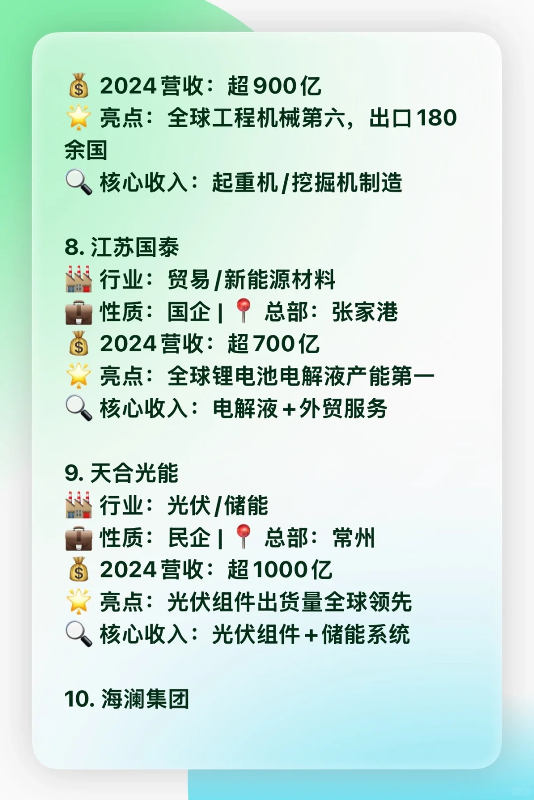 ? 江苏省TOP15企业实力榜单